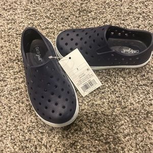 Cat & Jack Navy Blue Slip On Shoes- Water Resistant